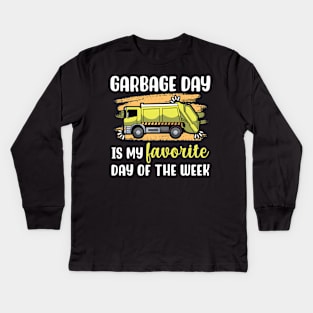 Garbage Day Is My Favourite Day Of The Week Kids Long Sleeve T-Shirt